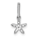 14k White Gold Diamond Star Pendant - PM-76B3E2B4-3291