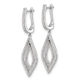 14k White Gold Diamond Teardrop Hinged Dangle Earrings - EM-CC1C2E4E-2176