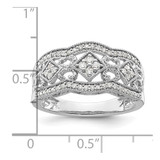 14k White Gold Diamond Vintage Ring
