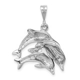 14k White Gold Dolphin Charm - WC-E7125433-7531