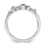 14k White Gold Emerald and Diamond Ring - RM-9F58CC5C-5613