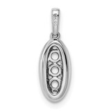 14K White Gold Family Jewelry Diamond Semi-Set Pendant - XM-61CDC1FD-6691