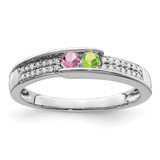 14K White Gold Family Jewelry Diamond Semi-Set Ring - XM-0FF5ECAB-4178