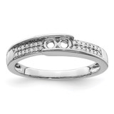 14K White Gold Family Jewelry Diamond Semi-Set Ring - XM-0FF5ECAB-4178