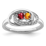 14K White Gold Family Jewelry Diamond Semi-Set Ring - XM-11A7EB9A-7693