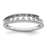 14K White Gold Family Jewelry Diamond Semi-Set Ring - XM-158487A5-6797