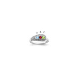 14K White Gold Family Jewelry Diamond Semi-Set Ring - XM-1FAEBD69-2043