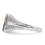 14K White Gold Family Jewelry Diamond Semi-Set Ring - XM-48B604E3-5344