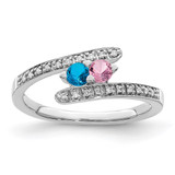 14K White Gold Family Jewelry Diamond Semi-Set Ring - XM-56DE8D54-8326