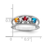 14k White Gold Family Jewelry Ring Mounting - XM-00276FFC-1918