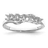 14k White Gold Family Jewelry Ring Mounting - XM-1DC74370-3063