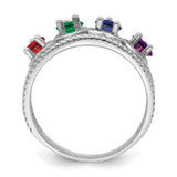 14k White Gold Family Jewelry Ring Mounting - XM-57CBA3C9-8669