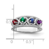 14k White Gold Family Jewelry Ring Mounting - XM-57CBA3C9-8669