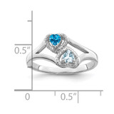 14k White Gold Family Jewelry Ring Mounting - XM-5D0EBB86-4534