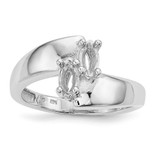 14k White Gold Family Jewelry Ring Mounting - XM-C7B518A4-8984