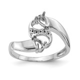 14k White Gold Family Jewelry Ring Mounting - XM-DE22477D-9433