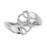 14k White Gold Family Jewelry Ring Mounting - XM-DE22477D-9433