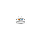 14k White Gold Family Jewelry Ring Mounting - XM-E00C748E-7495