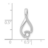 14k White Gold Fancy 4mm Diamond Slide Mtg - XS-6FAE02AB-2447