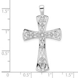 14k White Gold Fancy Cross Pendant Mounting