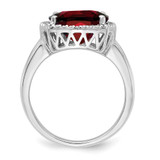 14k White Gold Garnet and Diamond Ring - RM-7BA2F5B4-3184