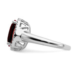 14k White Gold Garnet and Diamond Ring - RM-7BA2F5B4-3184