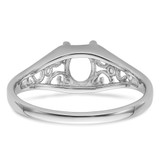 14k White Gold Gemstone Ring Mounting - Y4-7DAEEE60-4949