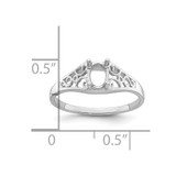 14k White Gold Gemstone Ring Mounting - Y4-7DAEEE60-4949