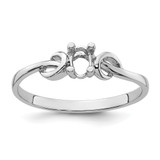 14k White Gold Gemstone Ring Mounting - Y4-9A5B4E48-1660