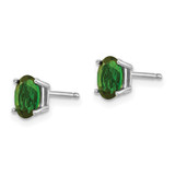 14k White Gold Green Tourmaline Earrings - XE-F1CFE422-2728