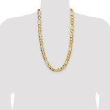 14k 10.0mm Concave Open Figaro Chain - LF-B6DD25CB-7936