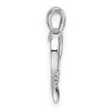14k White Gold Heart Cross Pendant Mounting - PM-6A697428-9378