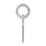 14K White Gold Heart Disc Charm - XW-2EADB106-2993