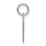 14K White Gold Heart Disc Charm - XW-F2C43945-5780