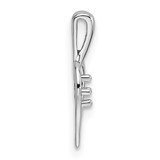 14k White Gold Heart Pendant .05ct. Mounting - PM-C8A6E1AD-8027