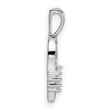 14k White Gold Heart Pendant Mounting - PM-9E46ED8C-8822