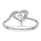 14k White Gold Heart Ring Mounting - Y4-2BABA6EA-5736