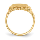 14k 10.5x14.0mm Open Back Signet Ring