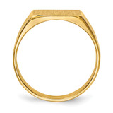 14k 10.5x5.5mm Closed Back Signet Ring