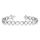 14k White Gold Holds 19 Stones up to 3.25mm Add-a-Diamond 7 inch Tennis Bracelet