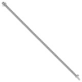14k White Gold Holds 2.9 carat 58-2.3mm Round Diamond 2-prong 7 inch Tennis Bracelet Mounting