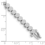 14k White Gold Holds 39 Stones up to 3mm Round Add-a-Diamond 7 inch Bracelet