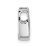 14k White Gold Holds 4mm Stone, Slide Mounting