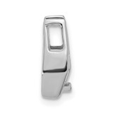 14k White Gold Holds 5.25mm Stone, Chain Slide Mounting