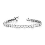 14k White Gold Holds 52 Stones up to 2.25mm Round Add-a-Diamond 7 inch Bracelet
