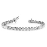 14k White Gold Holds 52 Stones up to 2.25mm Round Add-a-Diamond 7 inch Bracelet