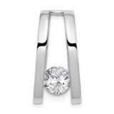 14k White Gold Holds 6.5mm Stone, Slide Mounting - XS-05300754-6264