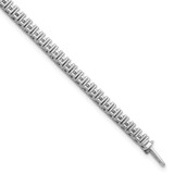 14k White Gold Holds 6.68 carat 163-2.2mm Round Diamond 17.5 inch Necklace Mounting