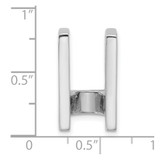 14k White Gold Holds 7.5mm Stone, Slide Mounting - XS-6F0FA360-2461