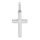 14k White Gold Hollow Cross Pendant - K1-DE7EF972-8121